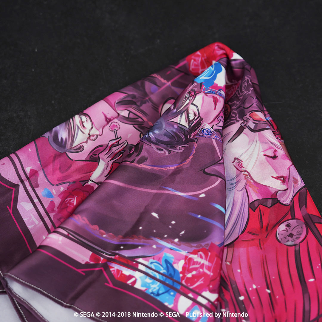 Bayonetta The Gates of Hell x IIJAN Scarf 『BAYONETTA 』1&2 Memorial Art by Mari Shimazaki