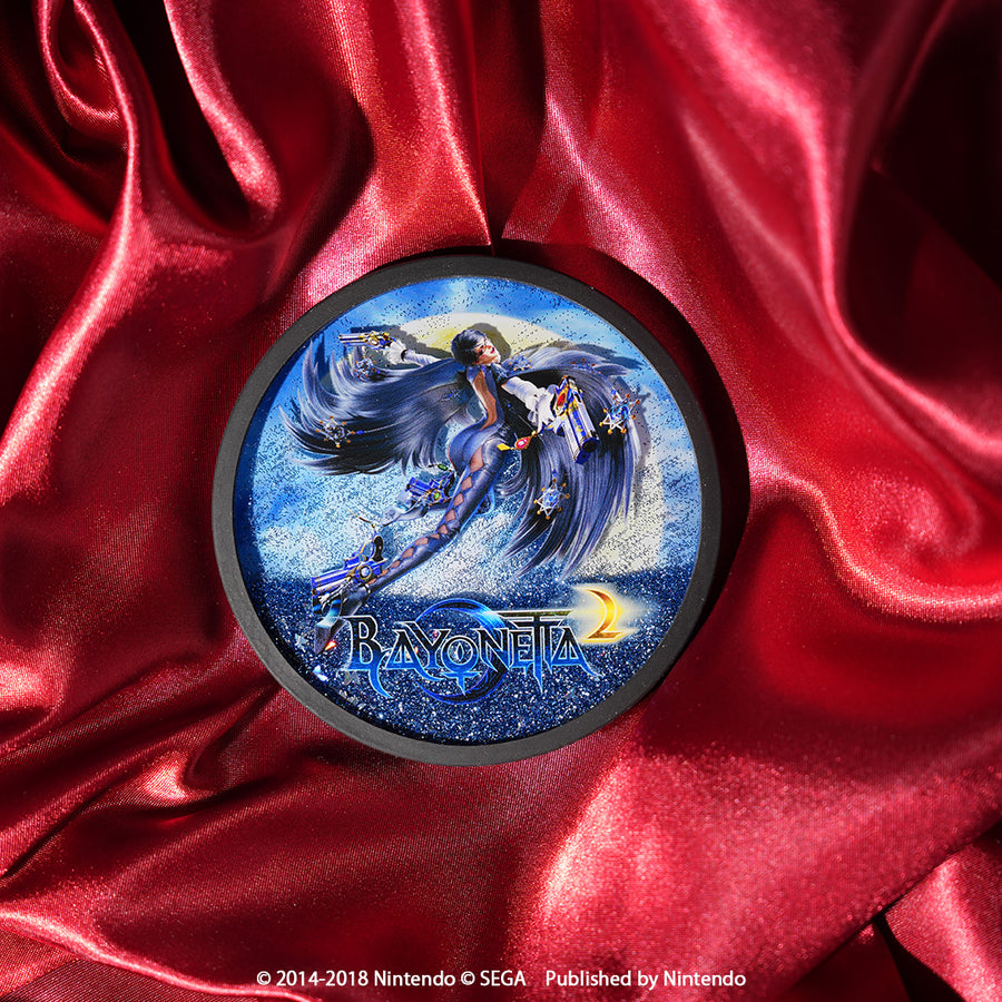 Bayonetta2 Glitter Coaster 『BAYONETTA 2』Package Art