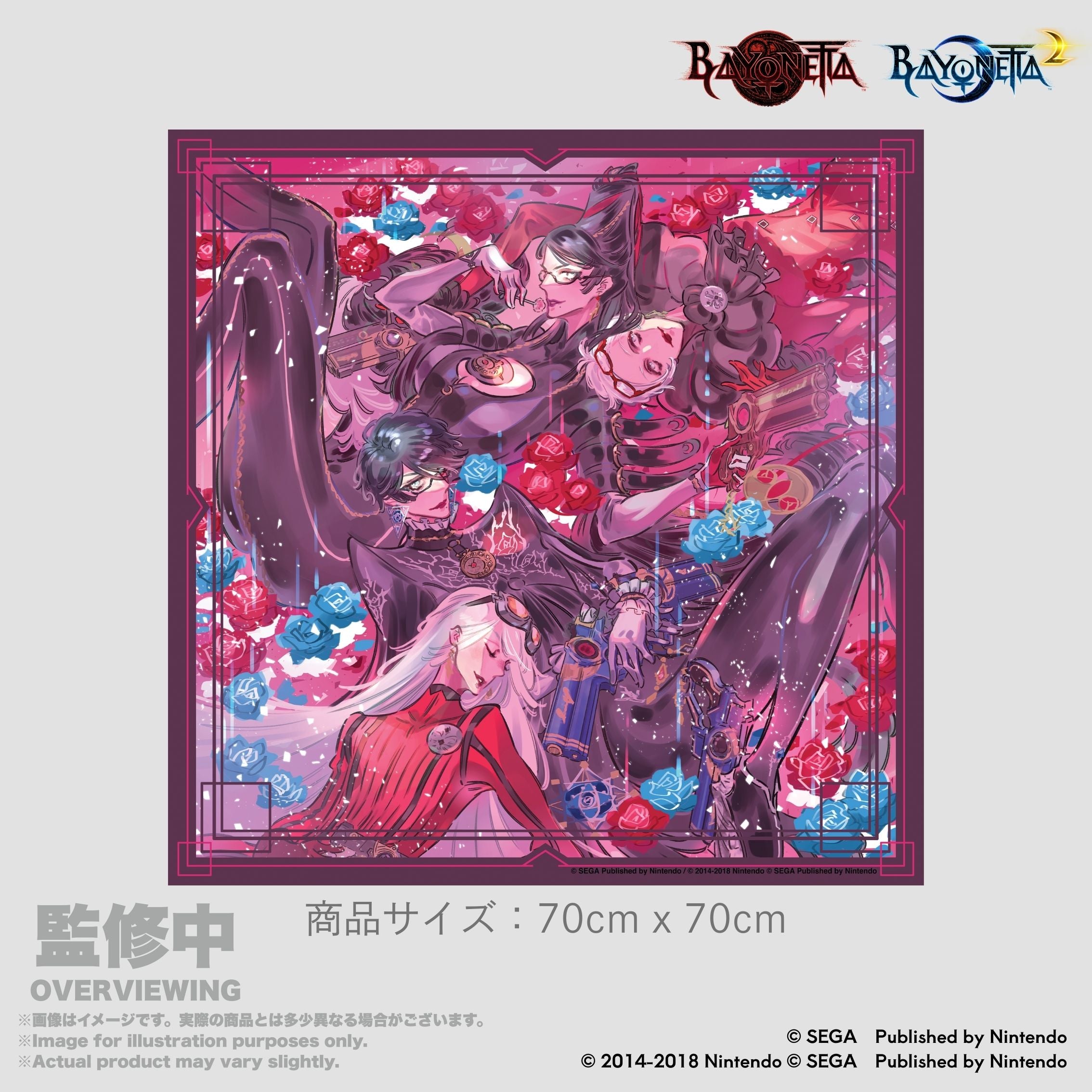 Bayonetta The Gates of Hell x IIJAN Scarf 『BAYONETTA 』1&2 Memorial Art by Mari Shimazaki