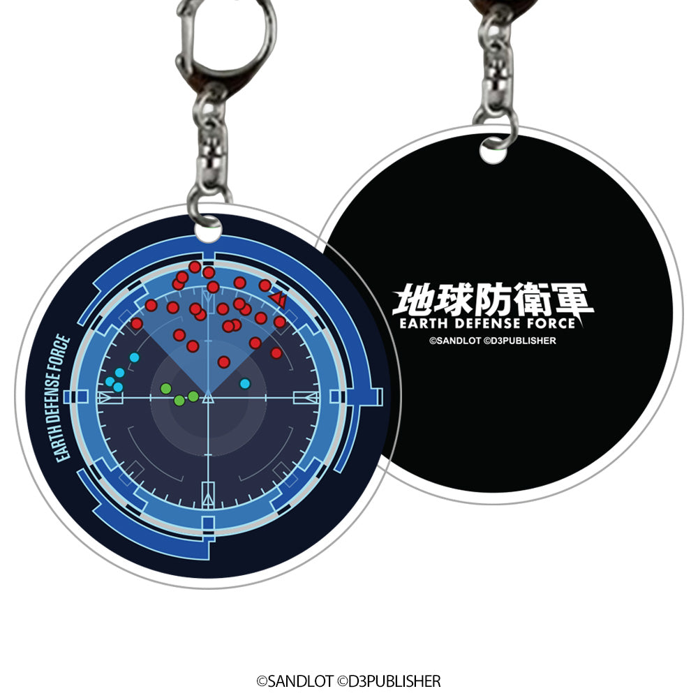 EARTH DEFENSE FORCE 5 Acrylic Keychain A – Map Radar Replica