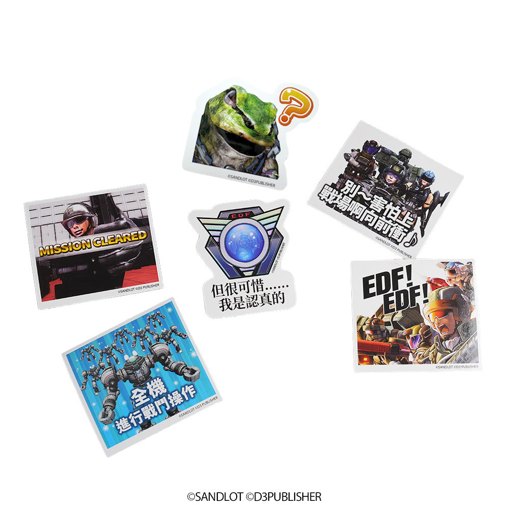 EARTH DEFENSE FORCE 5 Quote Sticker Set – Traditional Chinese
