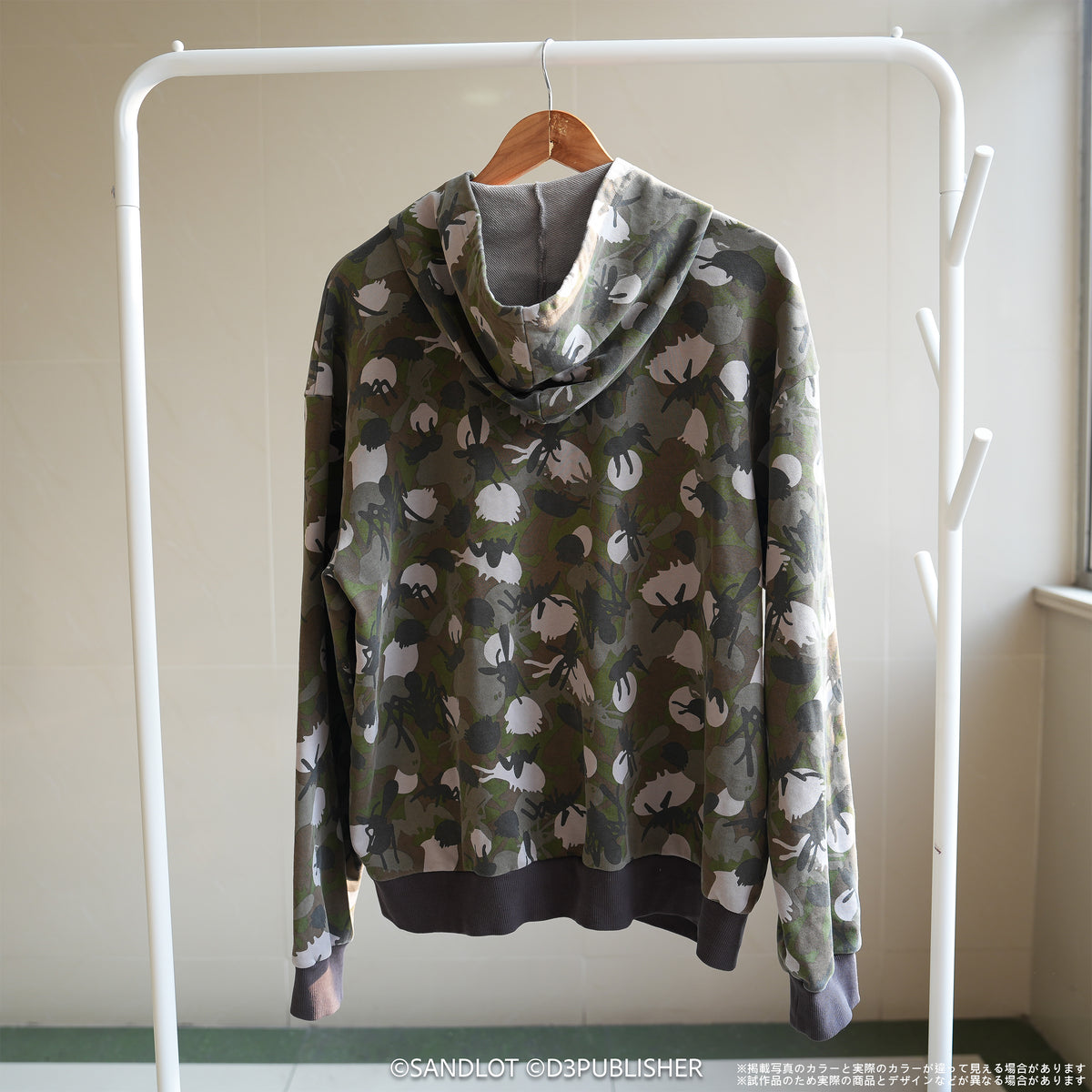 EARTH DEFENSE FORCE 5 Aggressive Alien Species Woodland Camouflage Hoodie – One Size