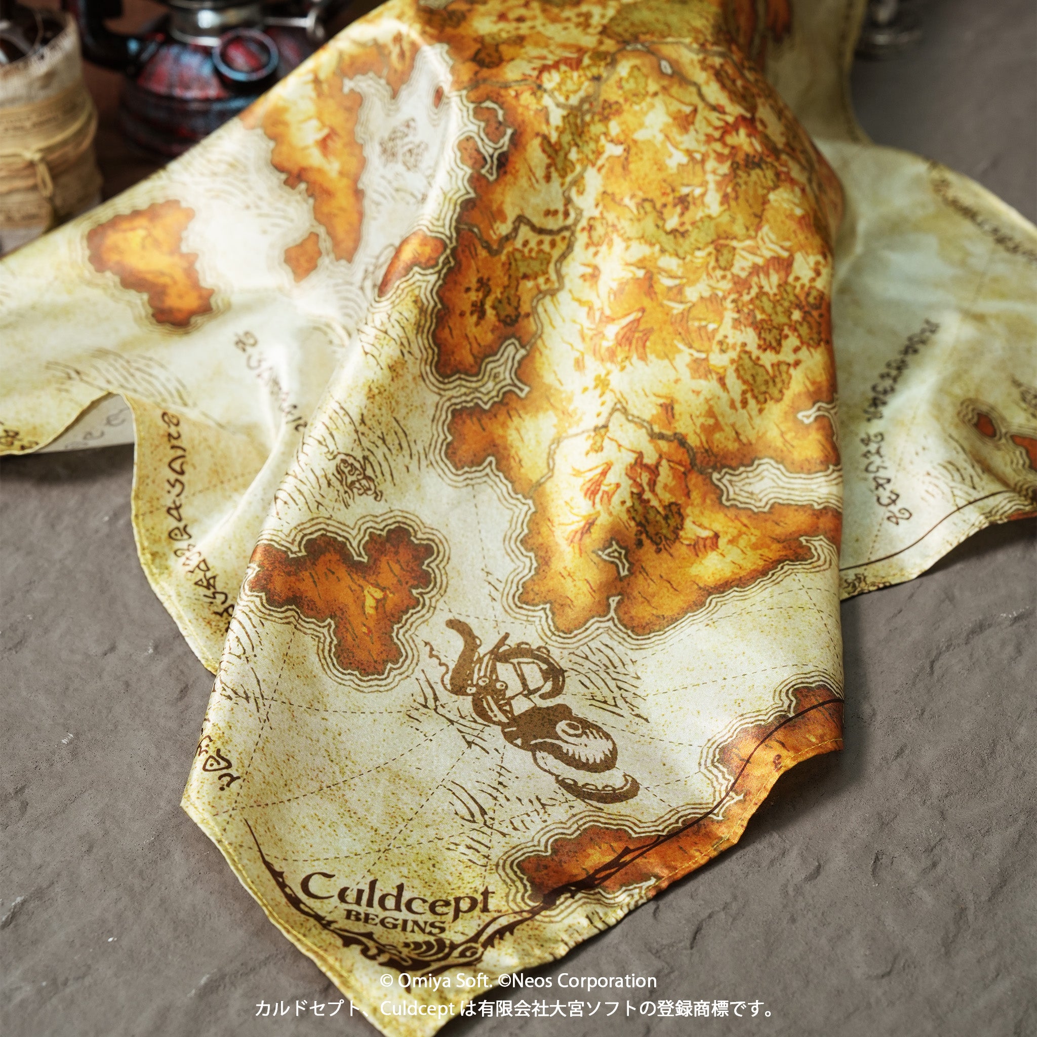Culdcept BEGINS Bandana Scarf Map of Bavrashka Continent