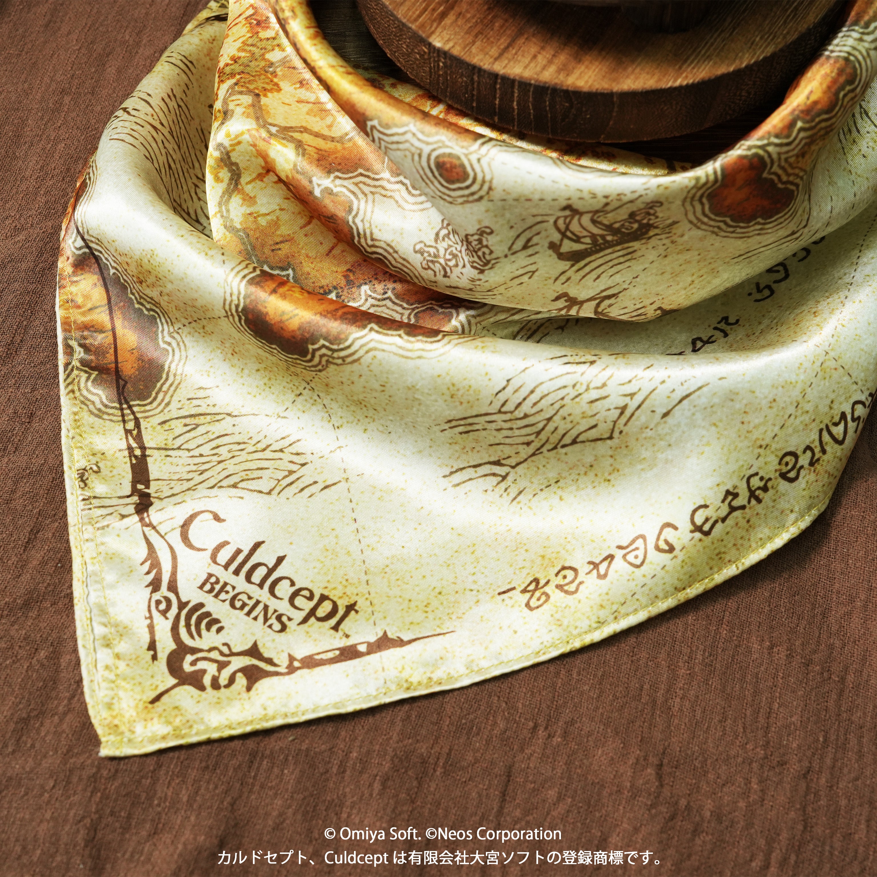 Culdcept BEGINS Bandana Scarf Map of Bavrashka Continent