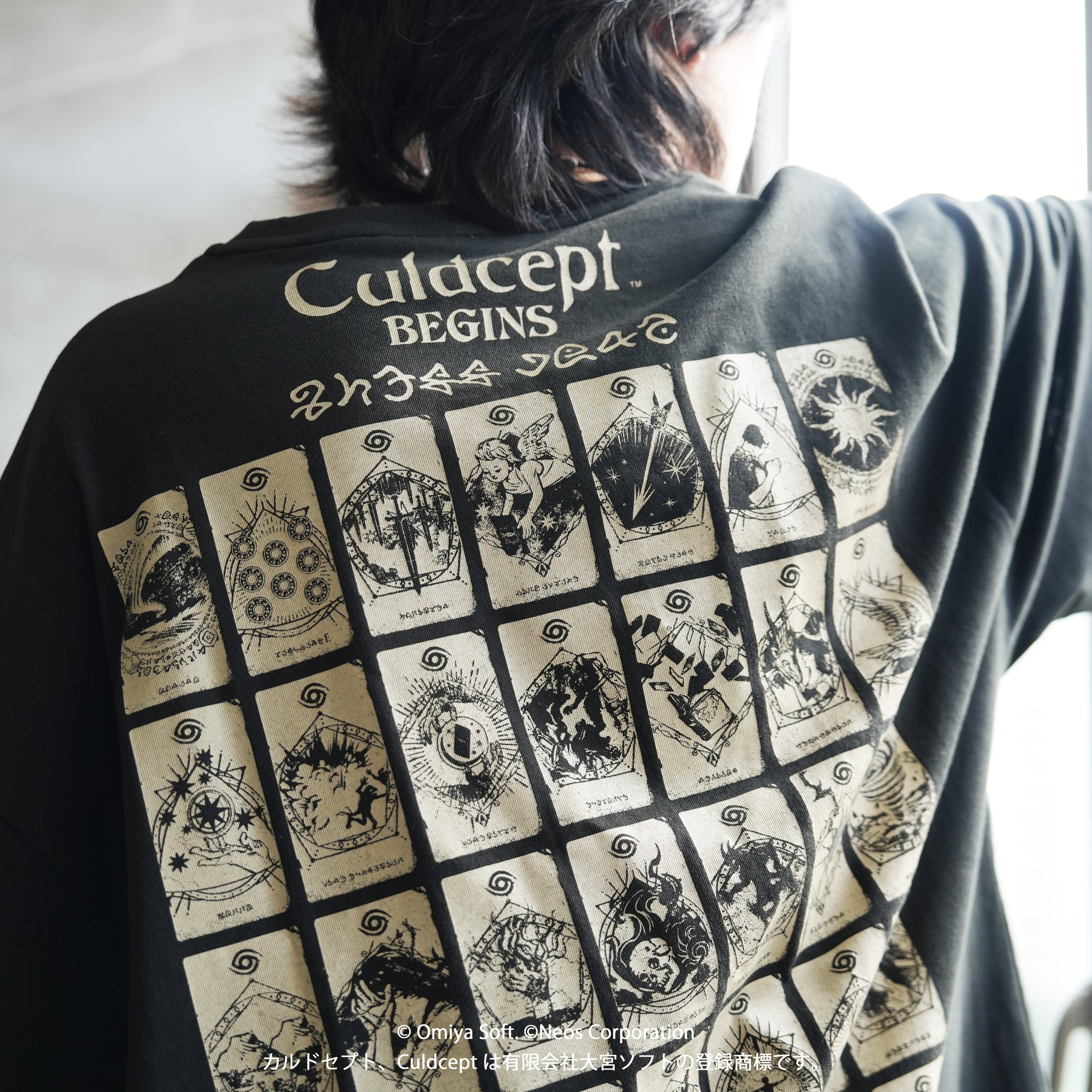 Culdcept BEGINS Big Silhouette T-shirt Spell Card
