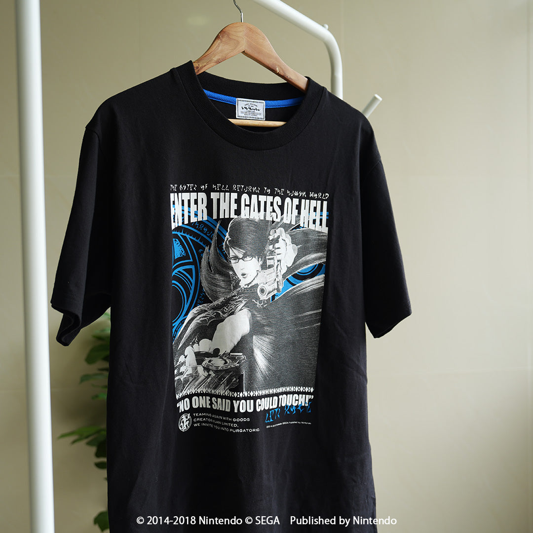 Bayonetta2 The Gates of Hell x IIJAN Front Print T-Shirt
