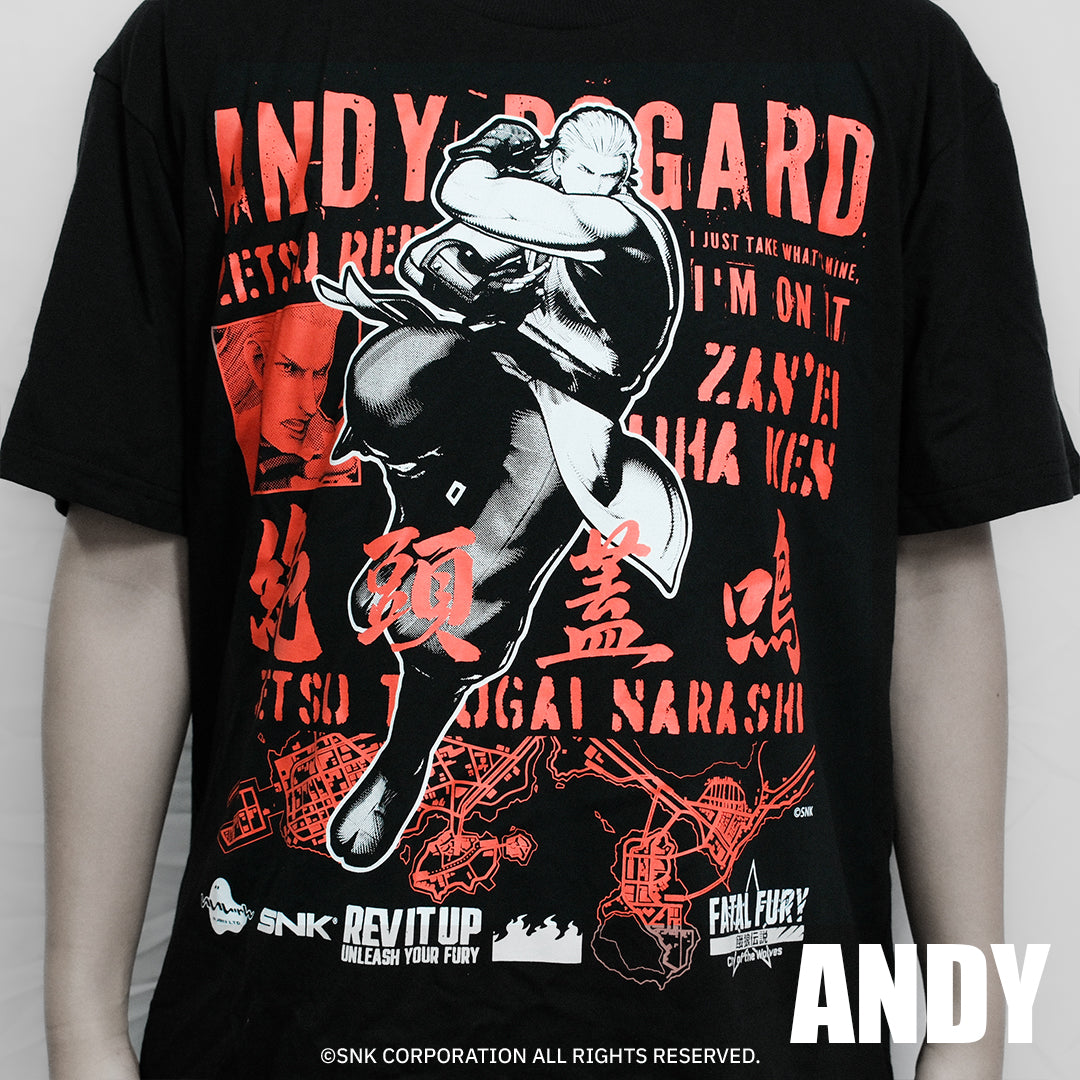 《餓狼傳説 City of the Wolves》IIJAN全角色T-shirt 安迪·博加德