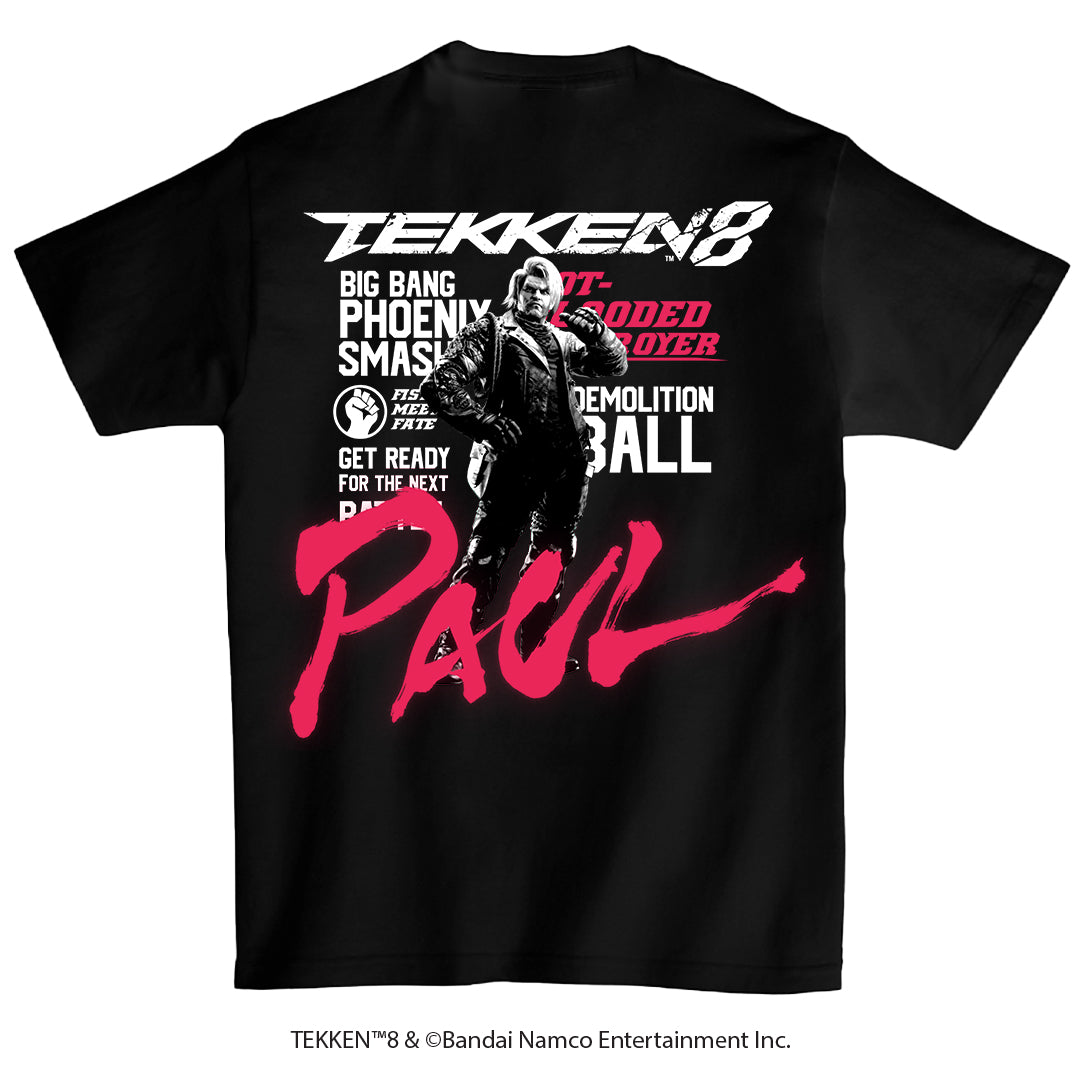 《鐵拳8》特別企劃 背印 T-shirt（Paul Phoenix）