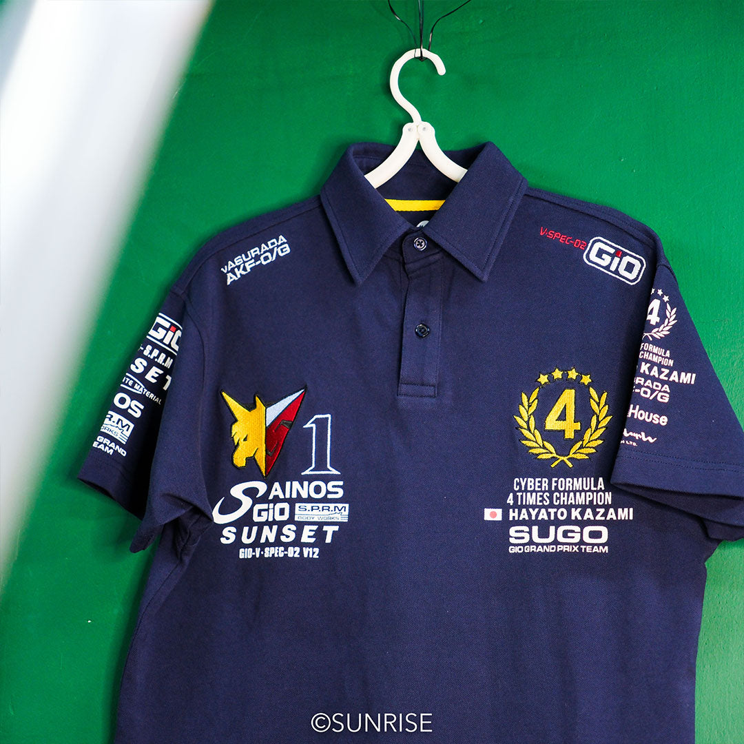 高智能方程式SIN 風見隼人 4 TIMES CHAMPION Polo 衫