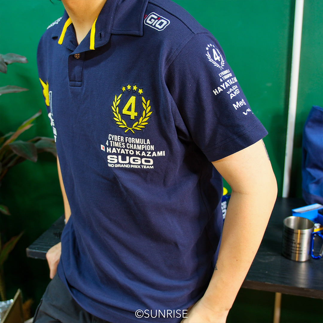 高智能方程式SIN 風見隼人 4 TIMES CHAMPION Polo 衫