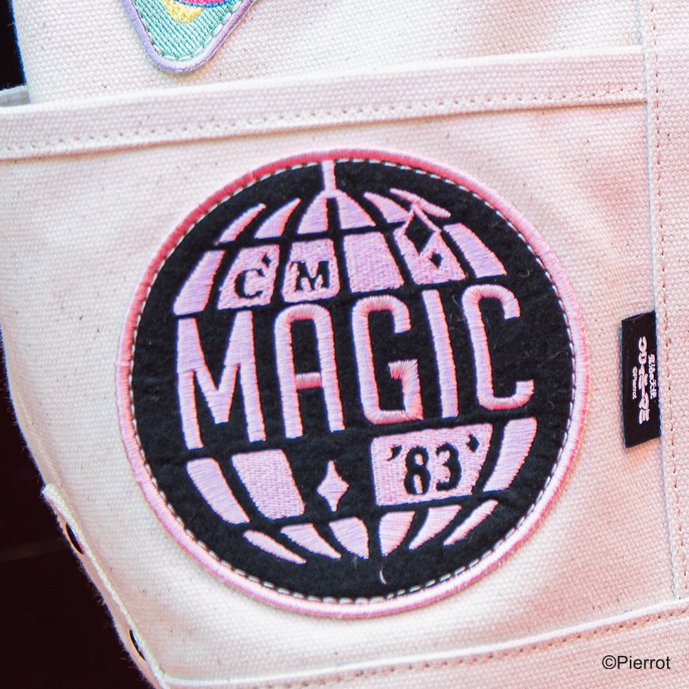 Creamy Mami Canvas Embroidered Patch Tote Bag