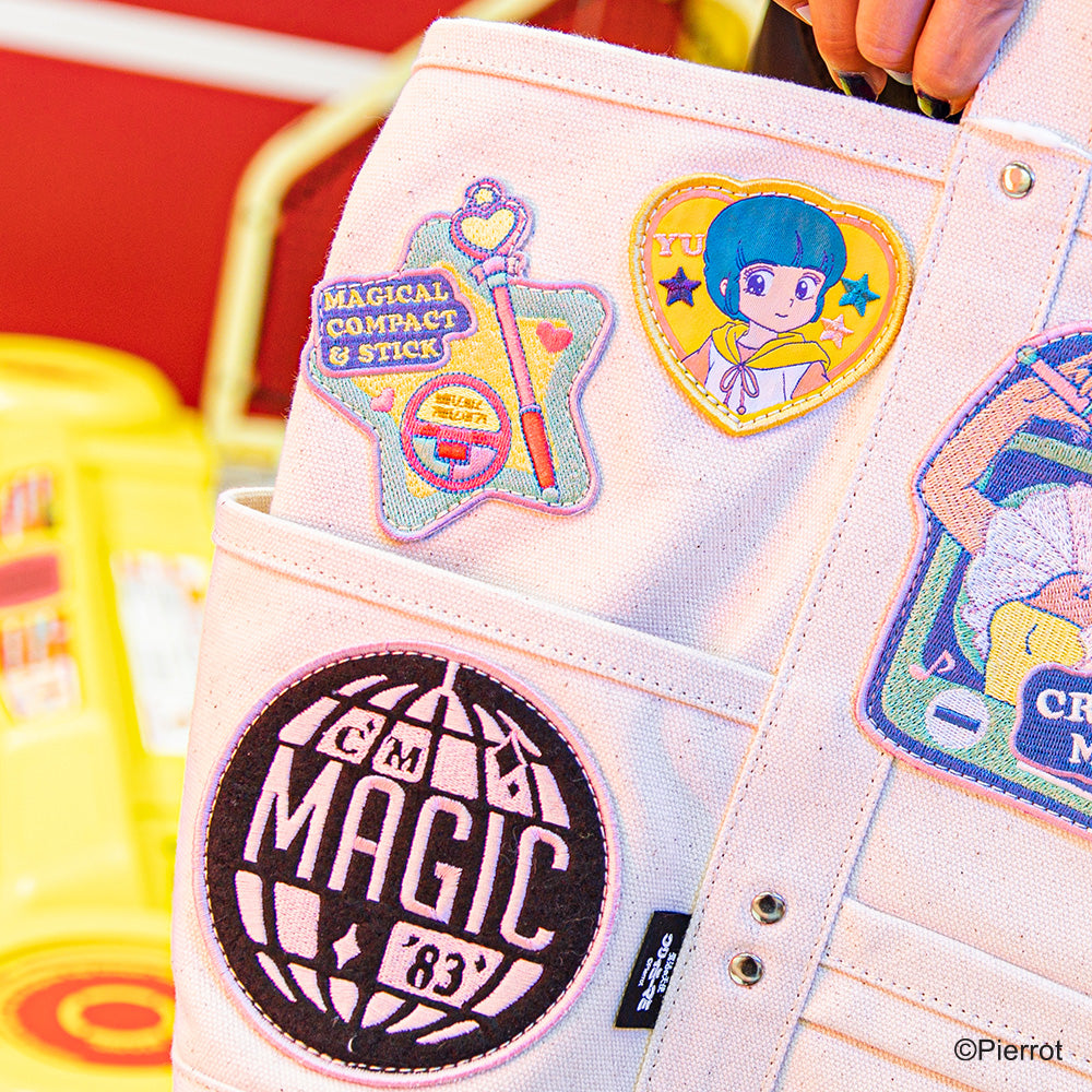 Creamy Mami Canvas Embroidered Patch Tote Bag