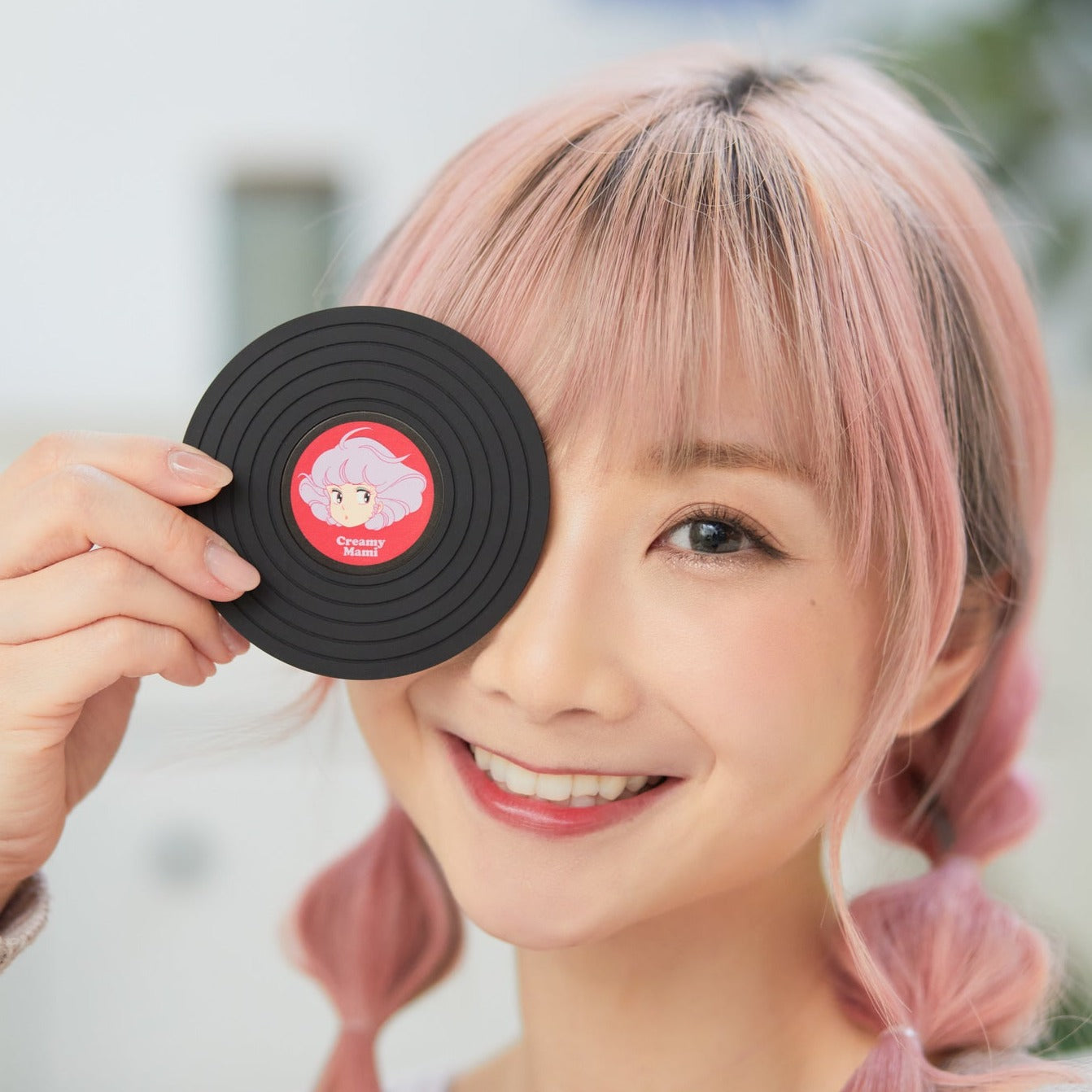 我係小忌廉 黑膠唱片造型杯墊