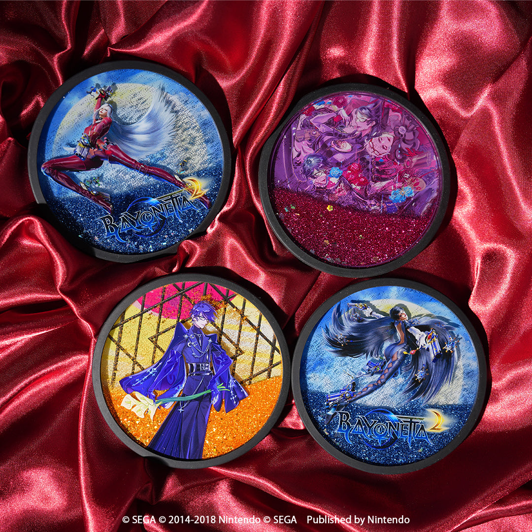 Bayonetta Glitter Coaster 『BAYONETTA 』1&2 Memorial Art by Mari Shimazaki