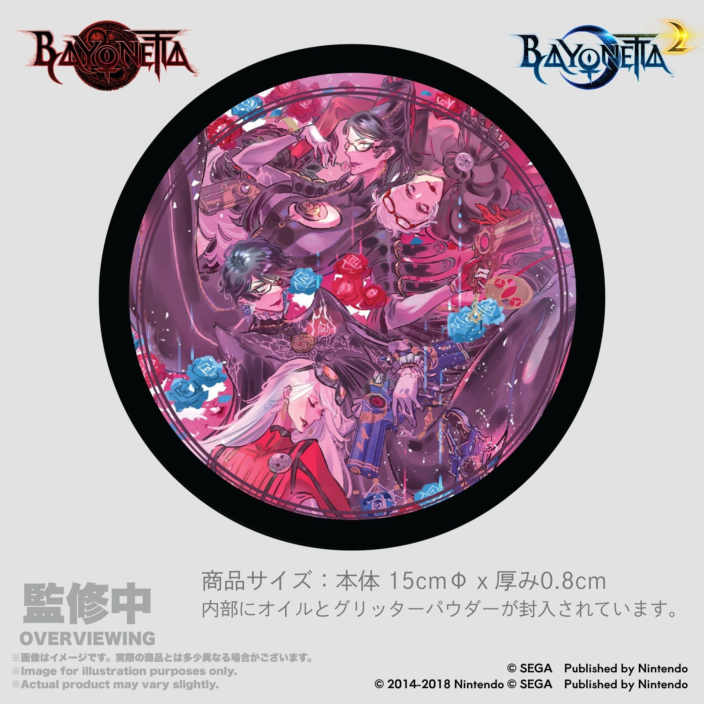 Bayonetta Glitter Coaster 『BAYONETTA 』1&2 Memorial Art by Mari Shimazaki