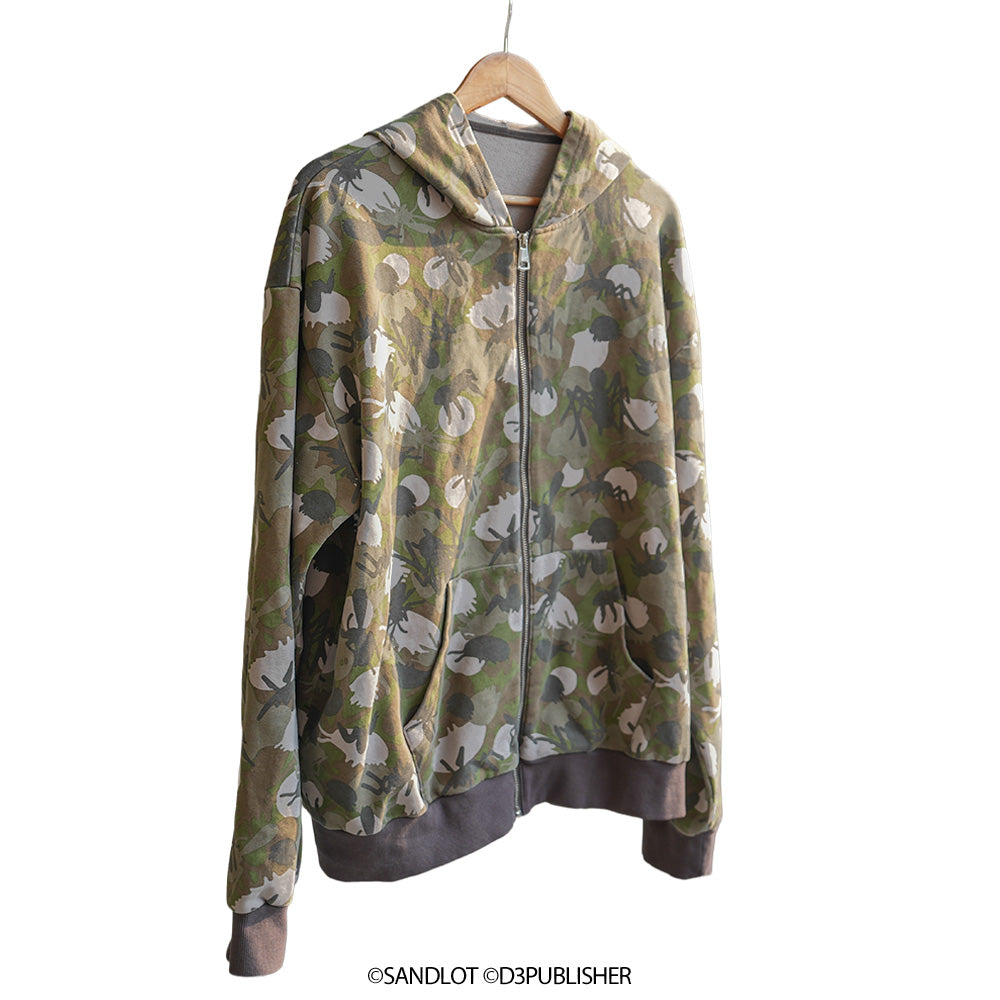EARTH DEFENSE FORCE 5 Aggressive Alien Species Woodland Camouflage Hoodie – One Size
