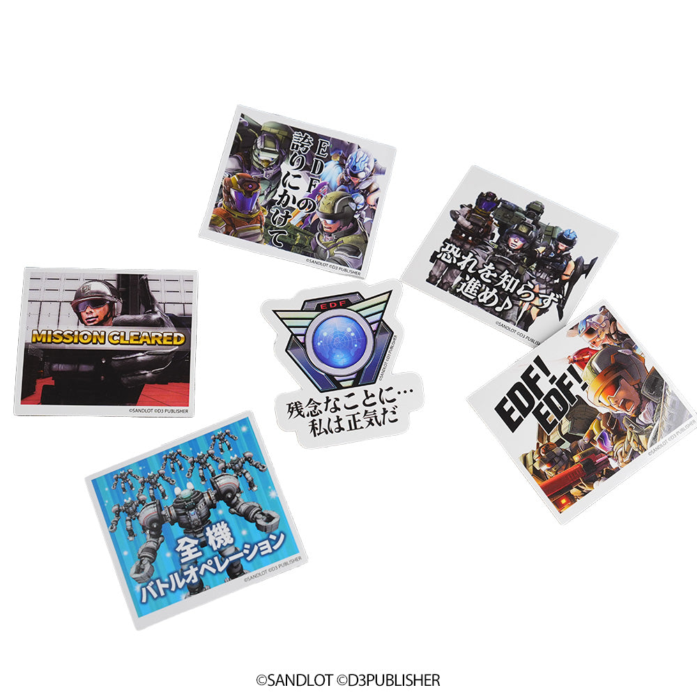 EARTH DEFENSE FORCE 5 Quote Sticker Set – Japanese