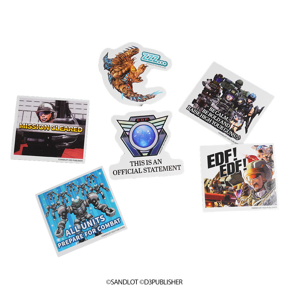 EARTH DEFENSE FORCE 5 Quote Sticker Set – English