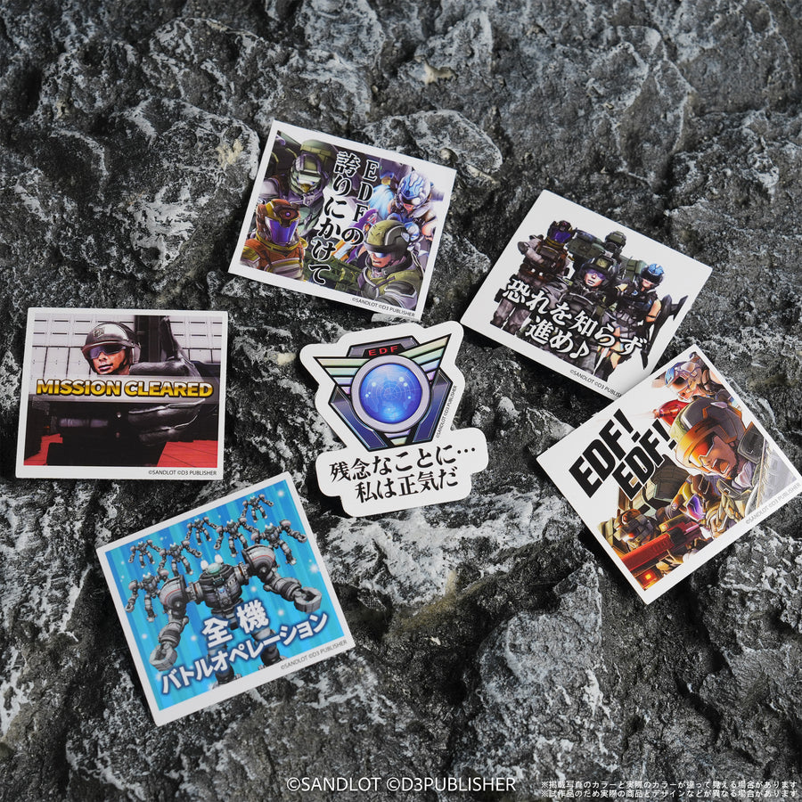 EARTH DEFENSE FORCE 5 Quote Sticker Set – Japanese