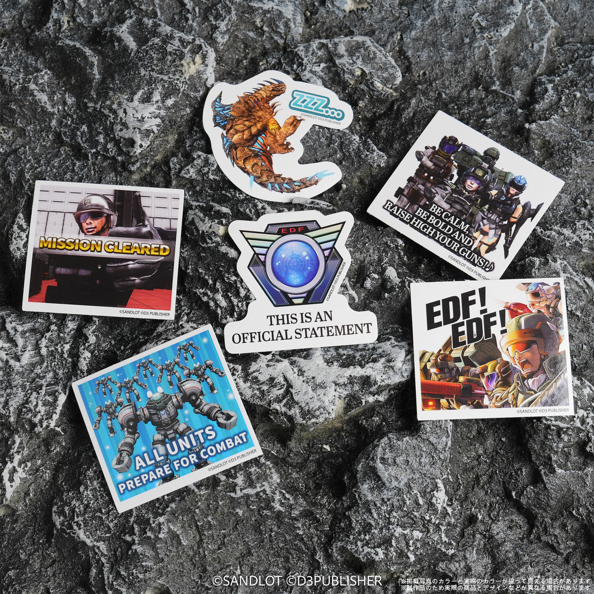 EARTH DEFENSE FORCE 5 Quote Sticker Set – English
