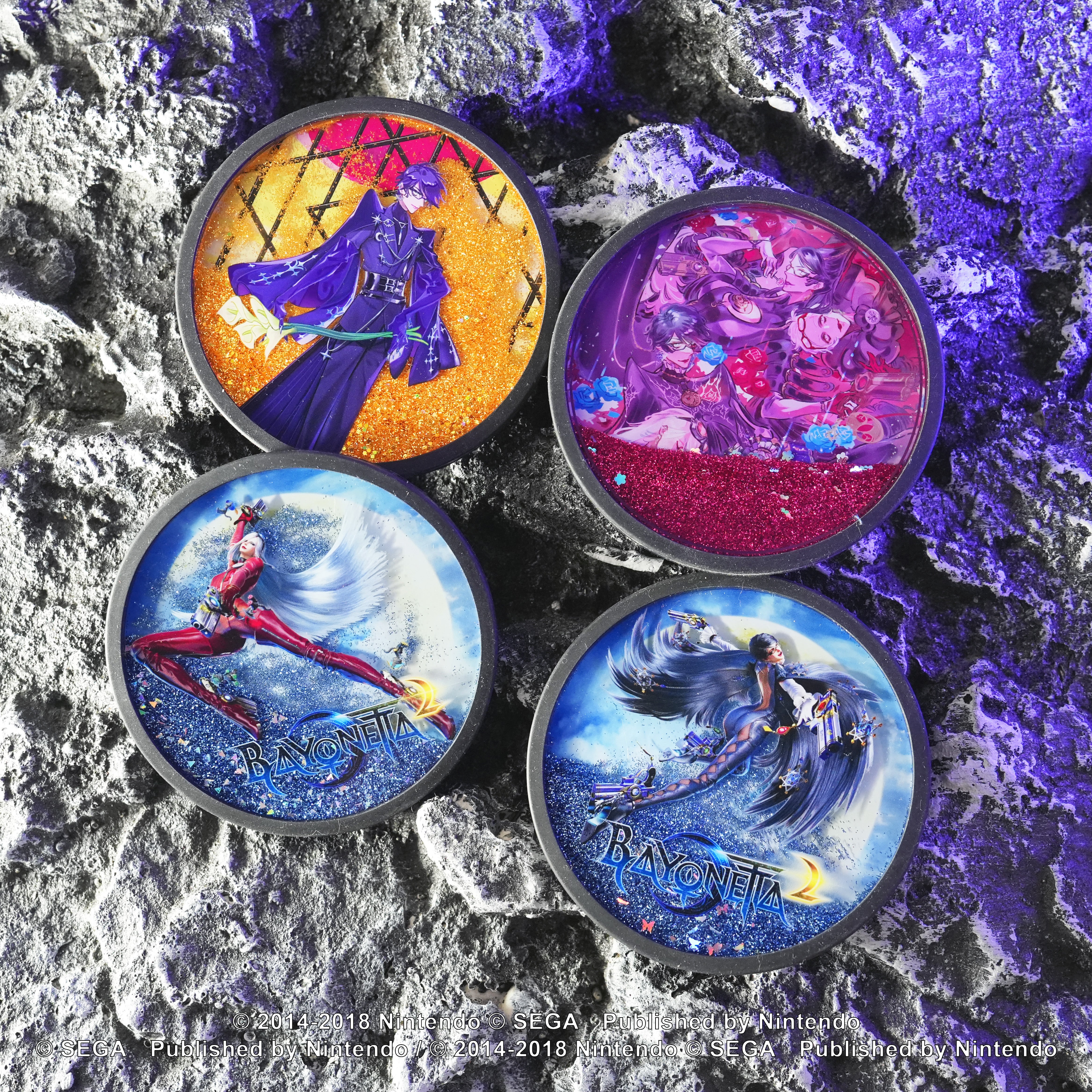 Bayonetta2 Glitter Coaster Event Key visual by Mari Shimazaki
