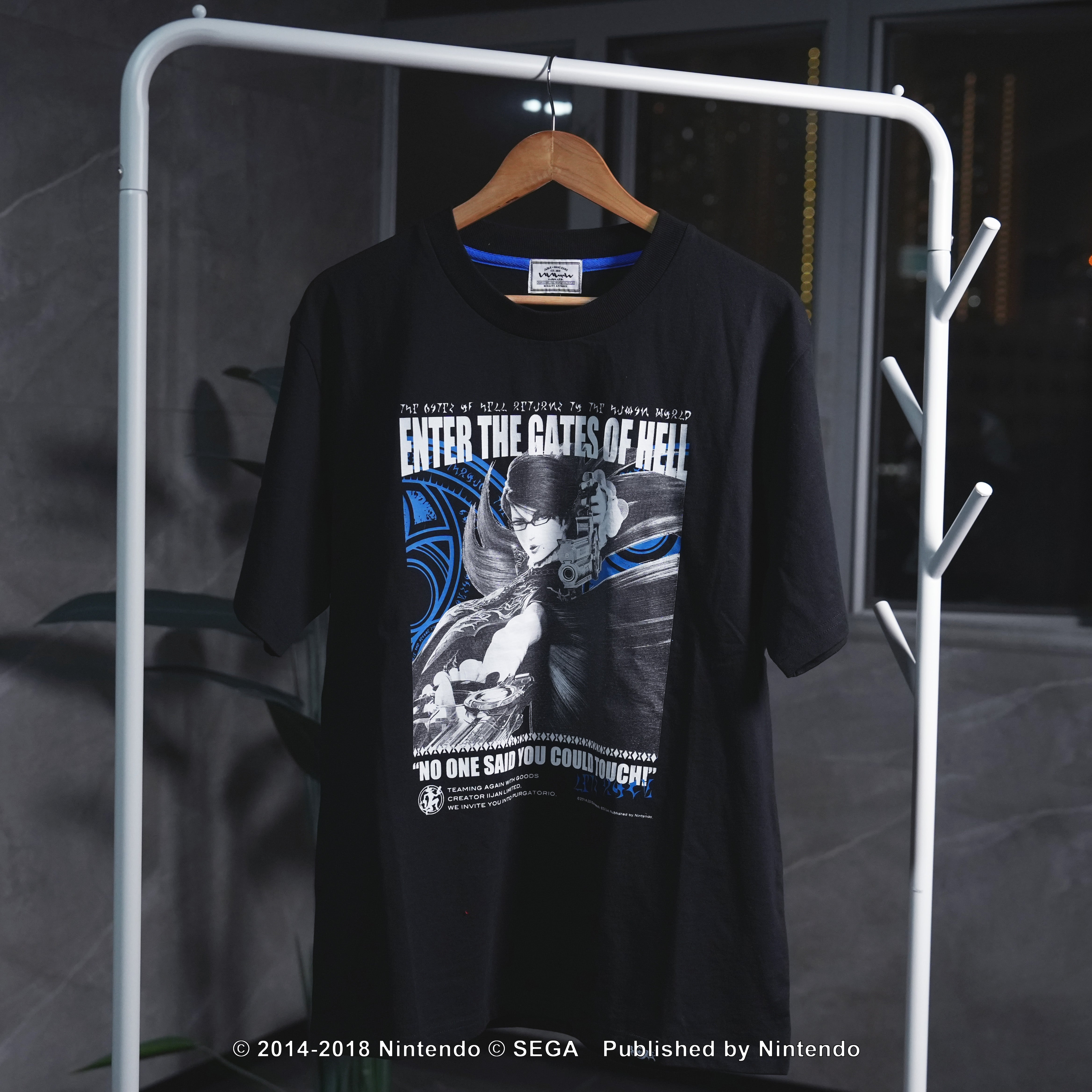 Bayonetta2 The Gates of Hell x IIJAN Front Print T-Shirt