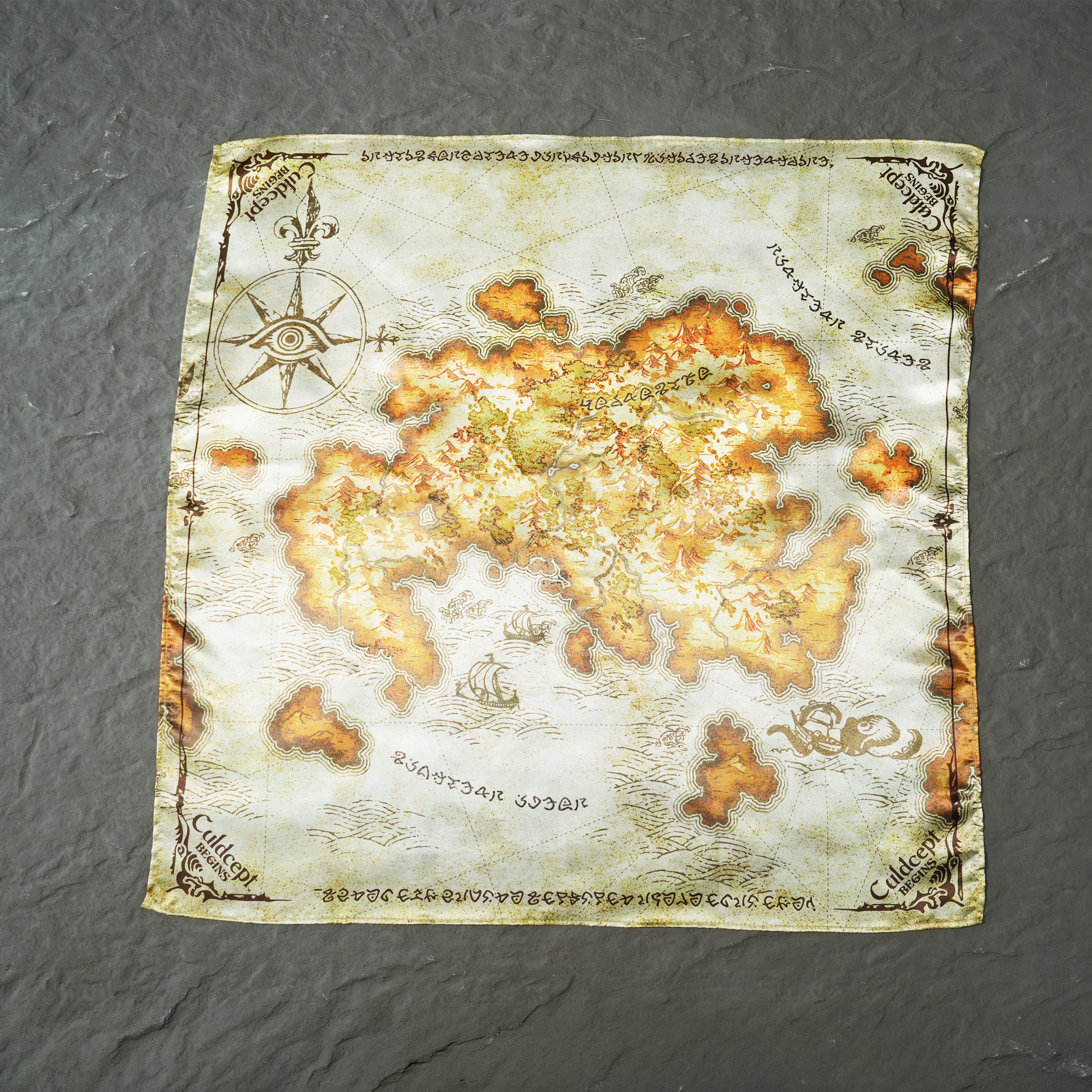 Culdcept BEGINS Bandana Scarf Map of Bavrashka Continent
