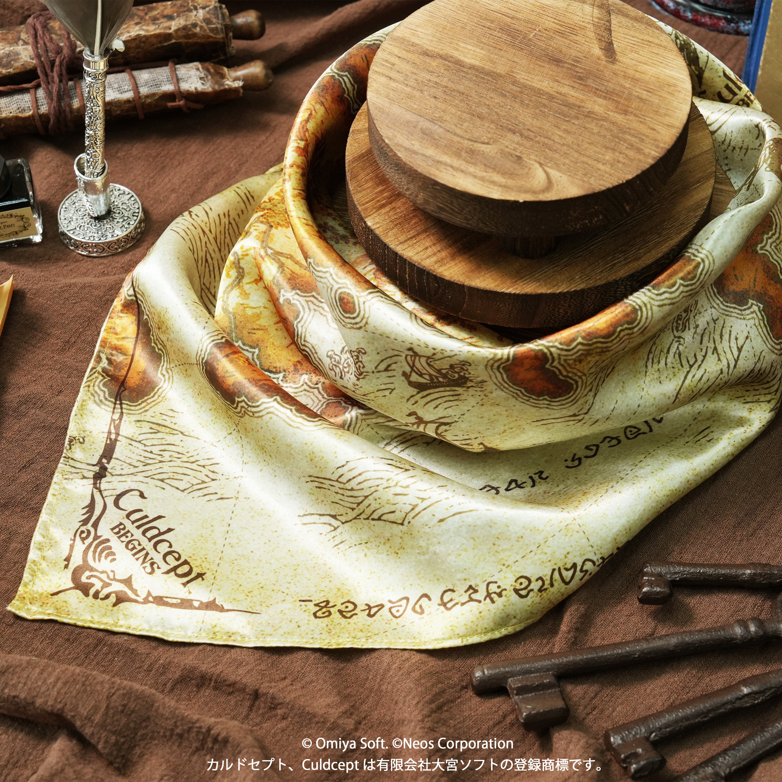 Culdcept BEGINS Bandana Scarf Map of Bavrashka Continent