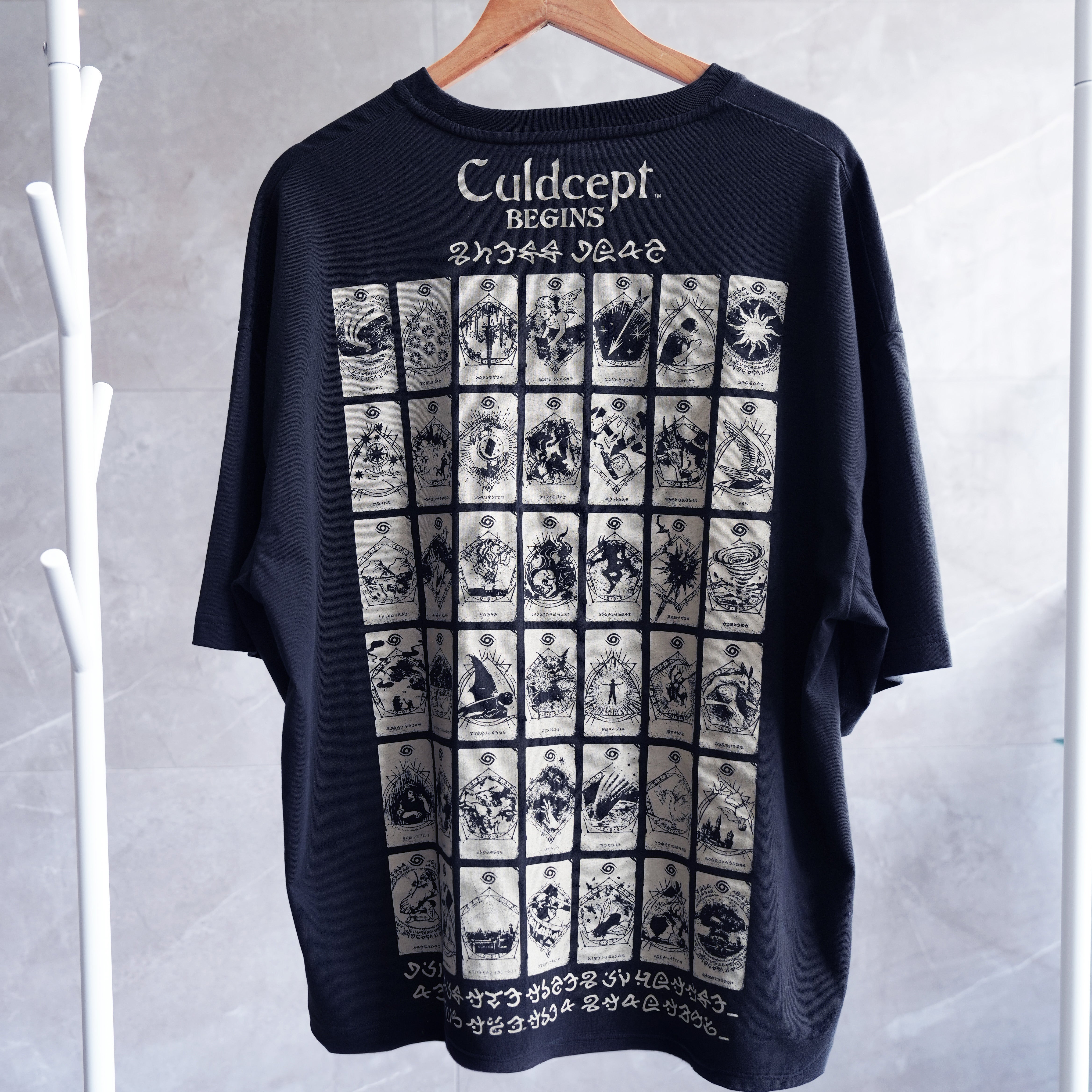 Culdcept BEGINS Big Silhouette T-shirt Spell Card