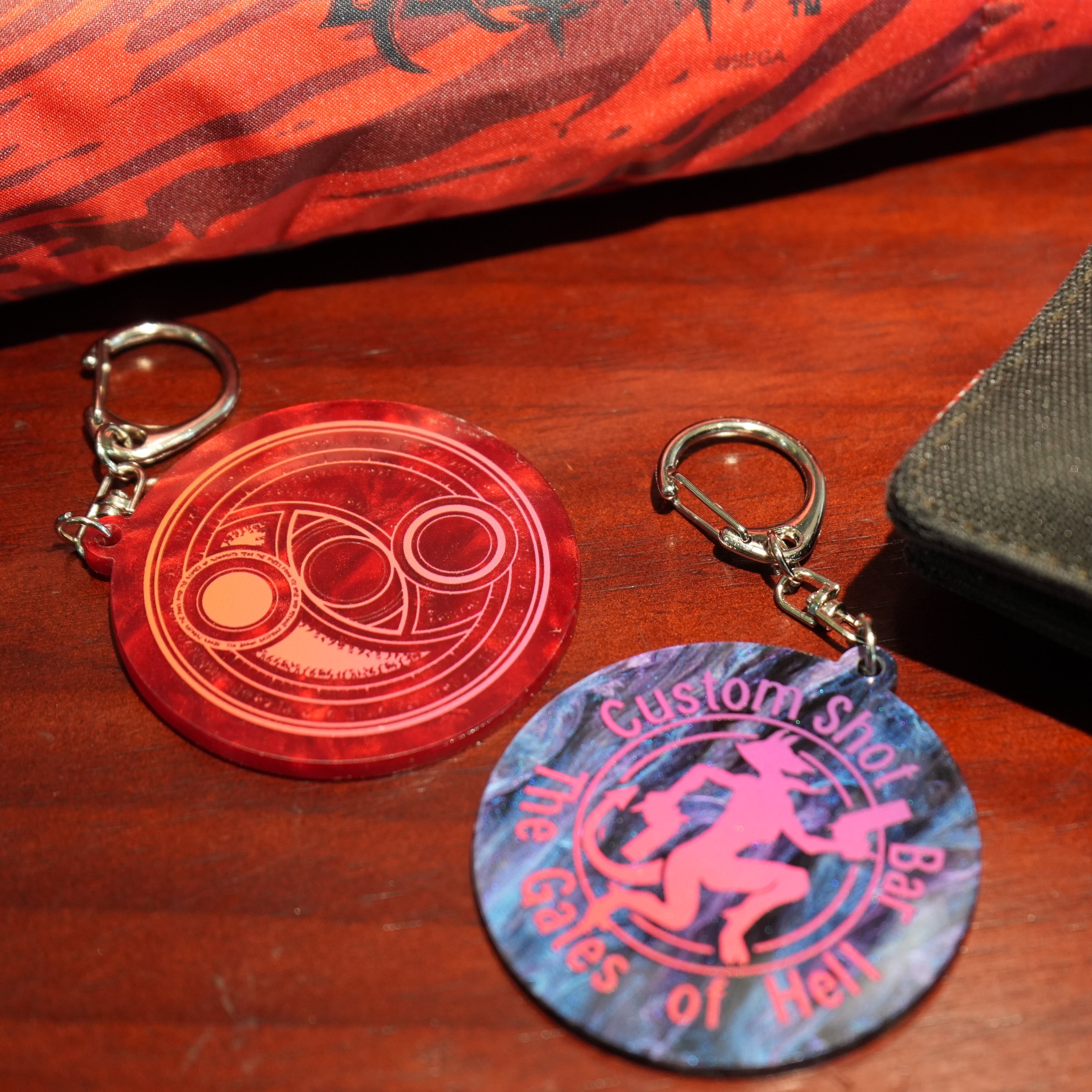 蓓優妮塔 雲石壓紋鎖匙扣