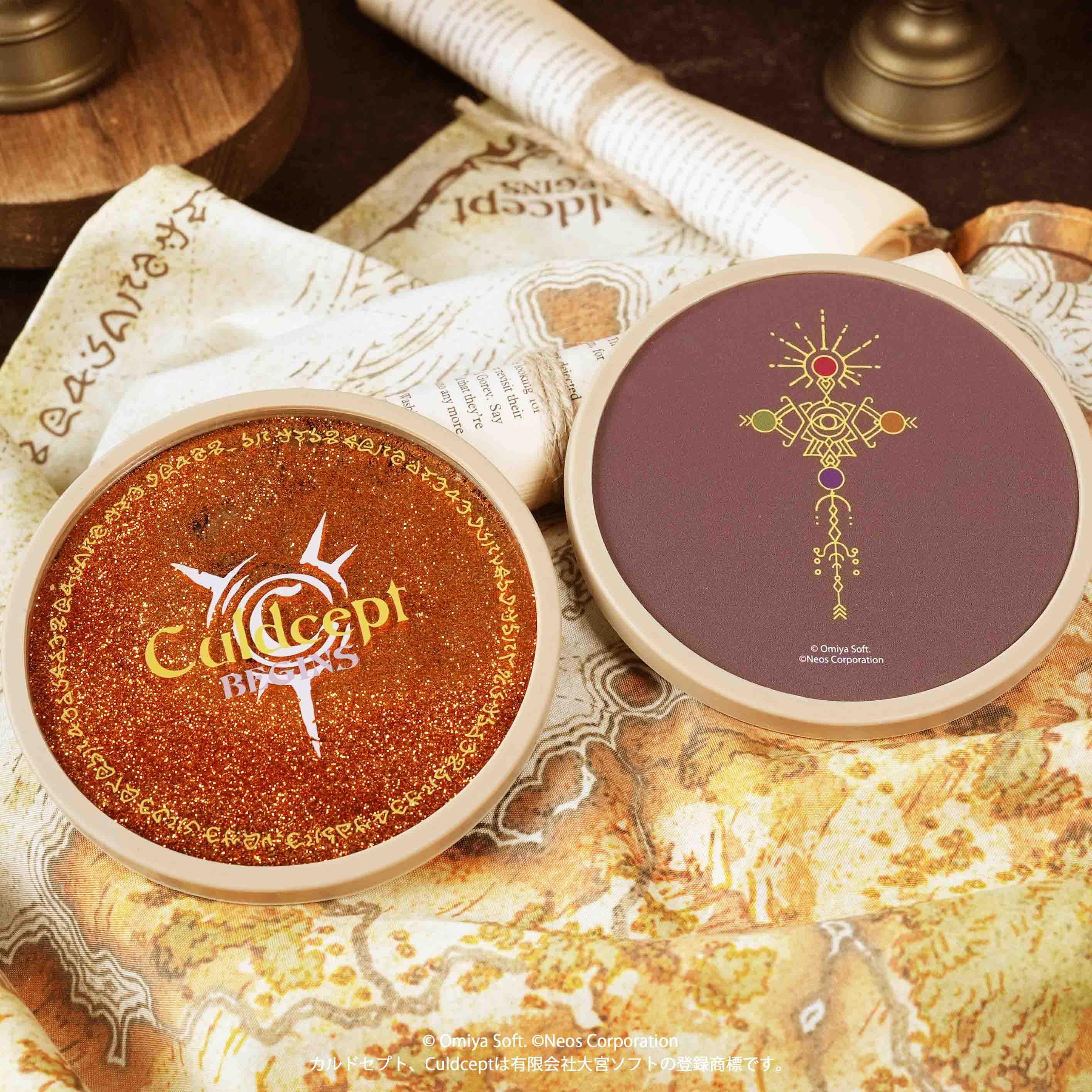 Culdcept BEGINS Glitter Coaster Title Logo