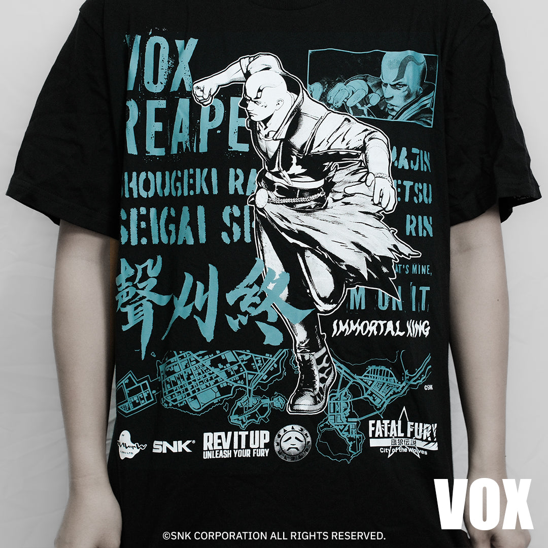 《餓狼傳説 City of the Wolves》IIJAN全角色T-shirt 博克斯·瑞巴