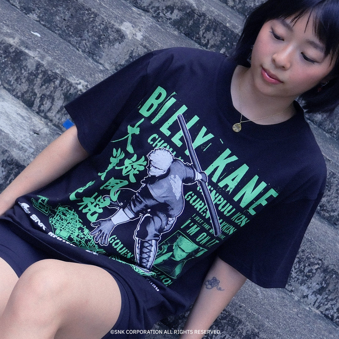 《餓狼傳説 City of the Wolves》IIJAN全角色T-shirt 比利・凱恩