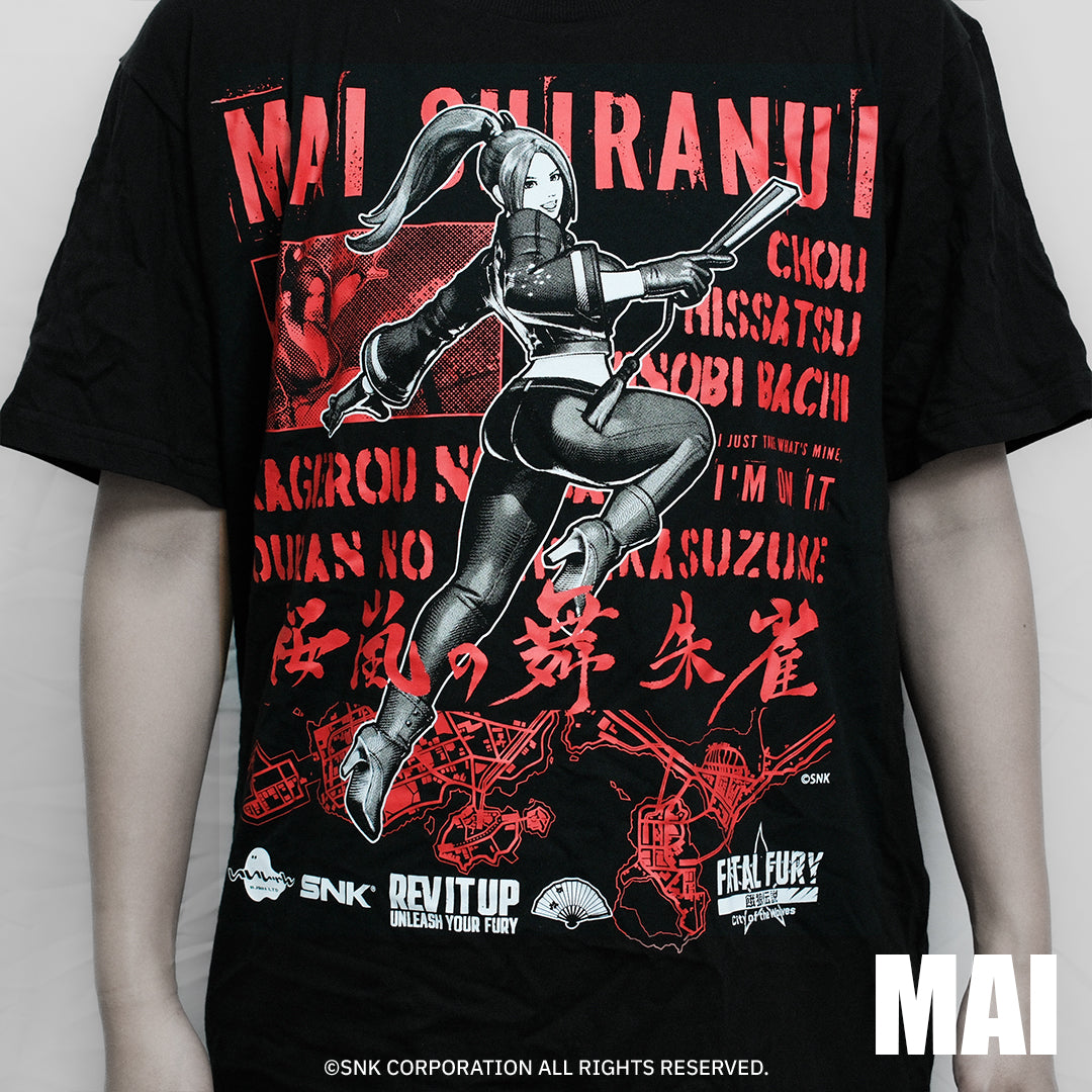 《餓狼傳説 City of the Wolves》IIJAN全角色T-shirt 不知火舞