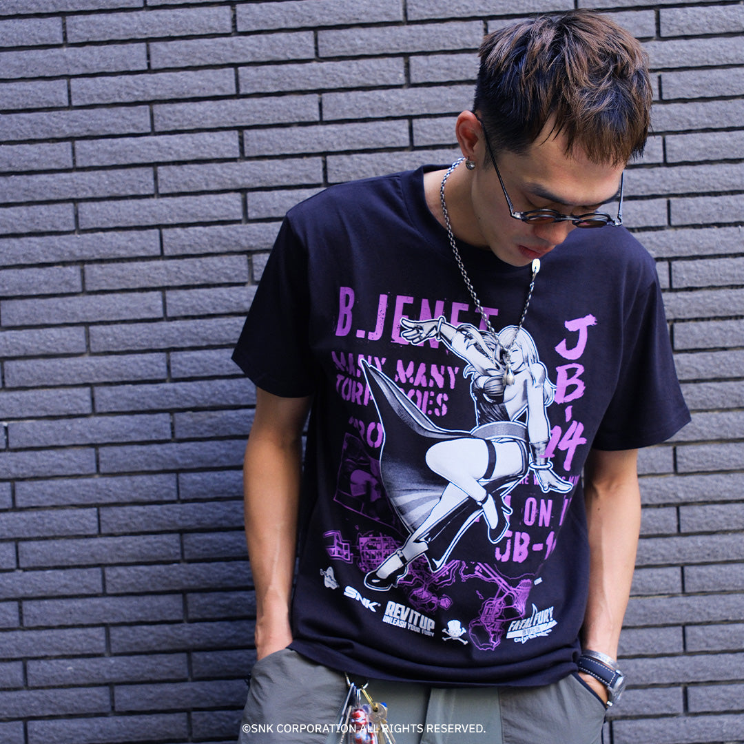 《餓狼傳説 City of the Wolves》IIJAN全角色T-shirt B・珍妮特