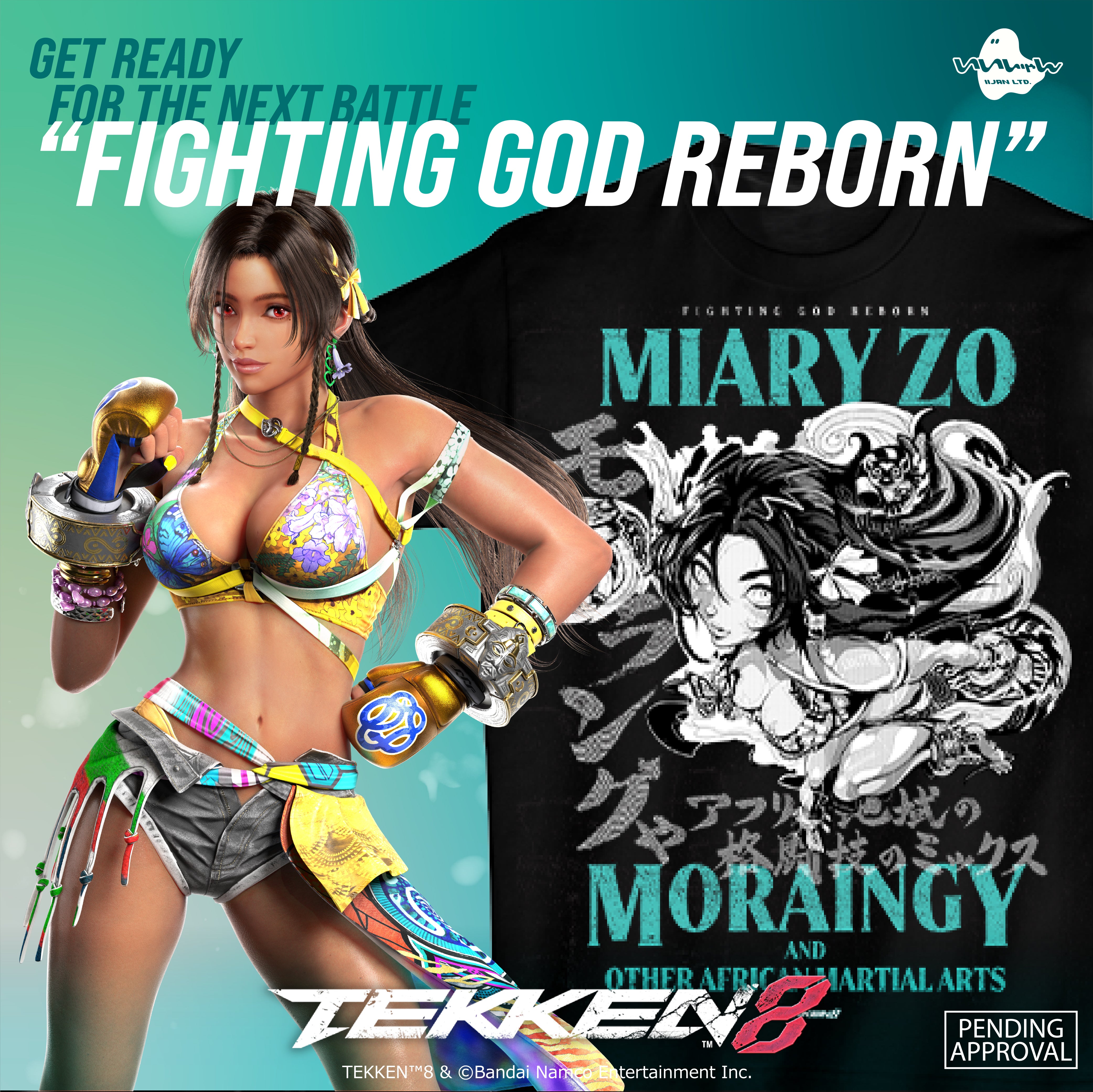 [PRE-ORDER] TEKKEN 8 IIJAN ALL FIGHTER T SHIRT ver.02  Miary Zo