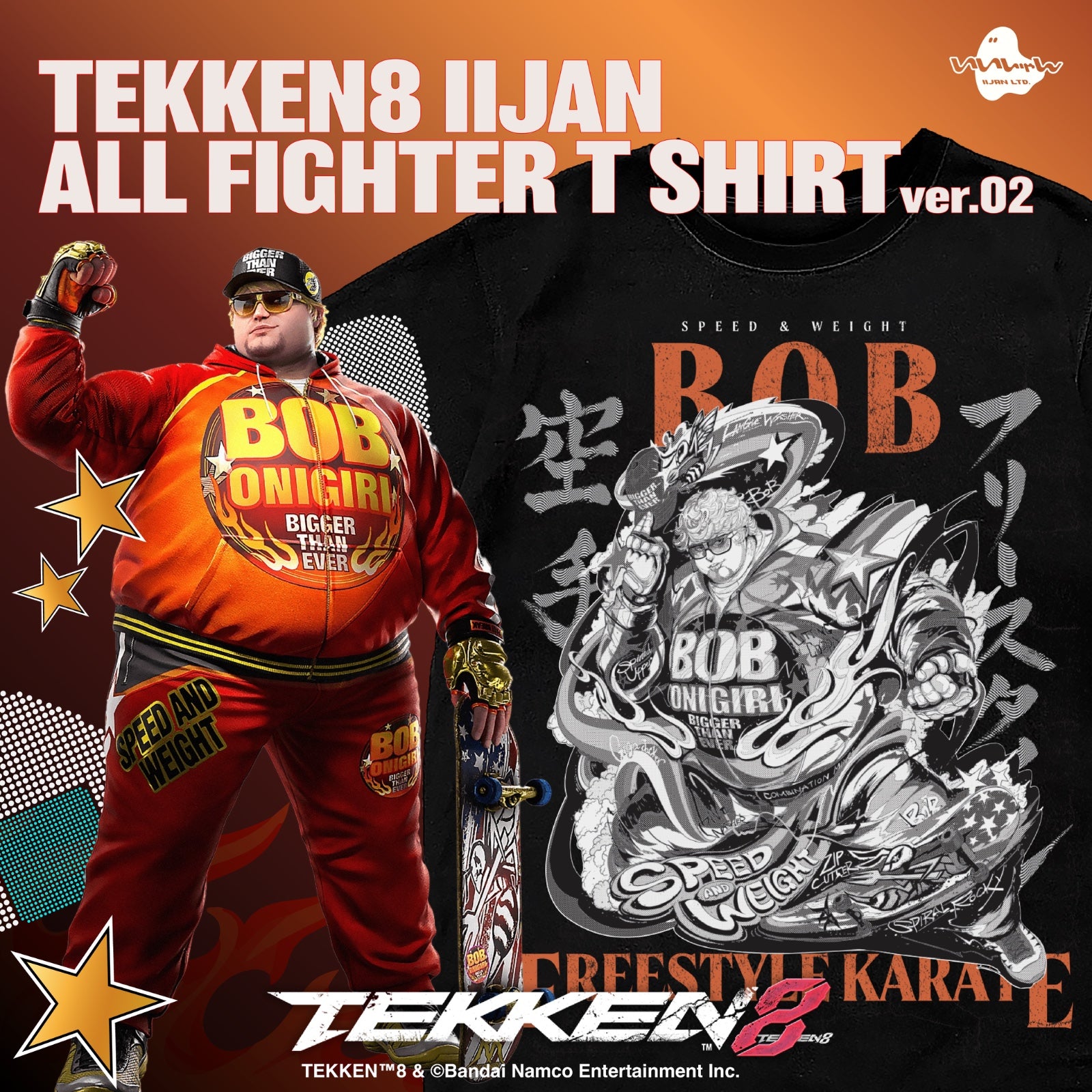TEKKEN 8 IIJAN ALL FIGHTER T SHIRT ver.02 Bob