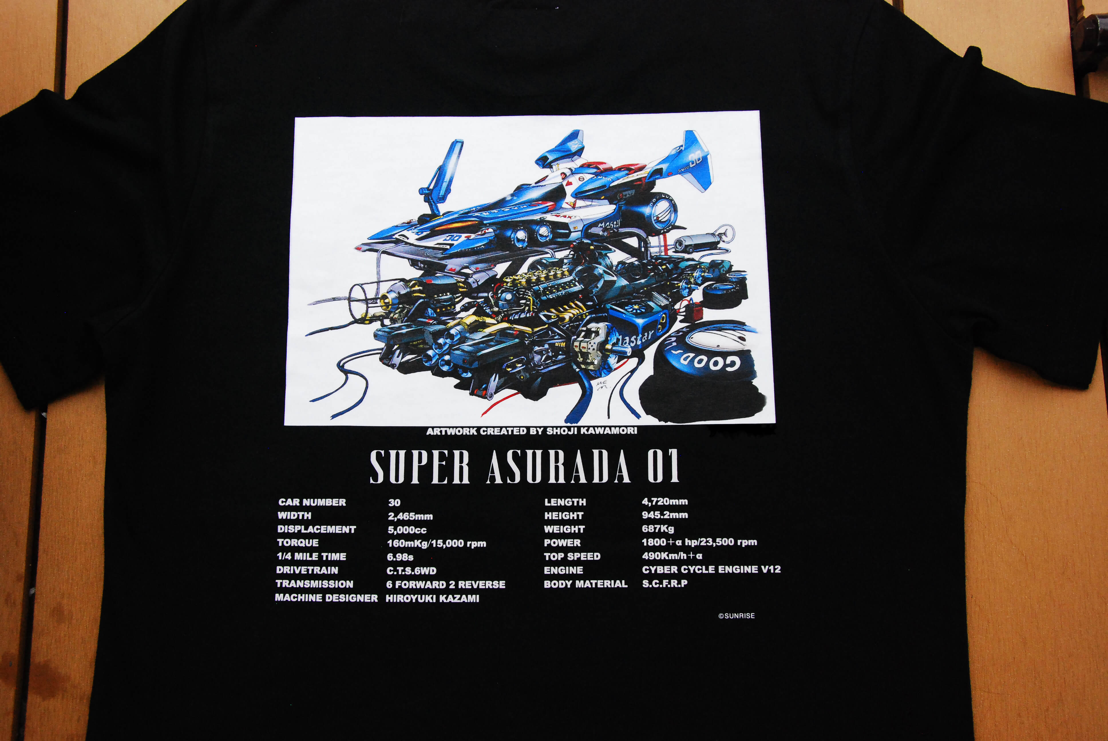 "Future GPX Cyber Formula" Customized Original Artwork T-shirt Ver. 1.0